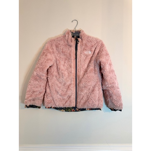 Girls reversible North Face Pink and floral size medium (8-10) Mossbud Swirl - Picture 6 of 10